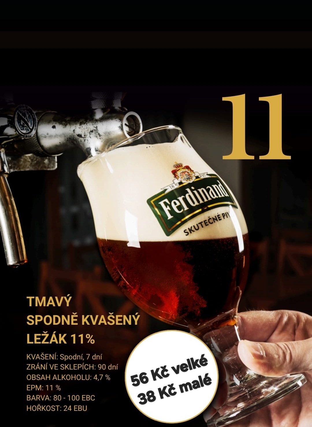 Tmavý ležák Ferdinand 11%